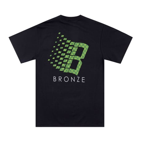 BRONZE 56K  "POLKA DOT LOGO TEE"(black)  XL