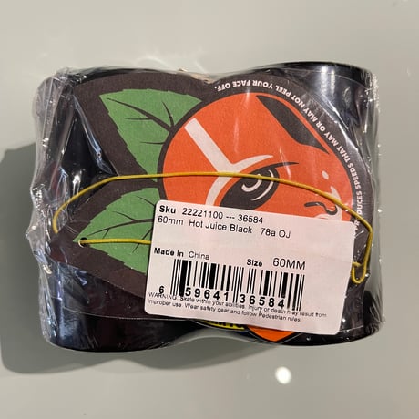 OJ WHEELS  "HOT JUICE 78a" (Black) 60mm