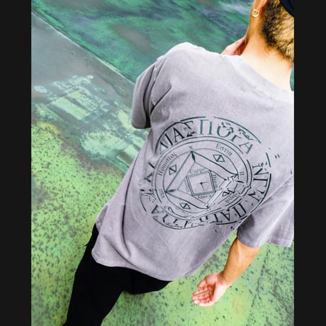 DIASPORA "Dyed Magic Circle Tee" (Charcoal) XL