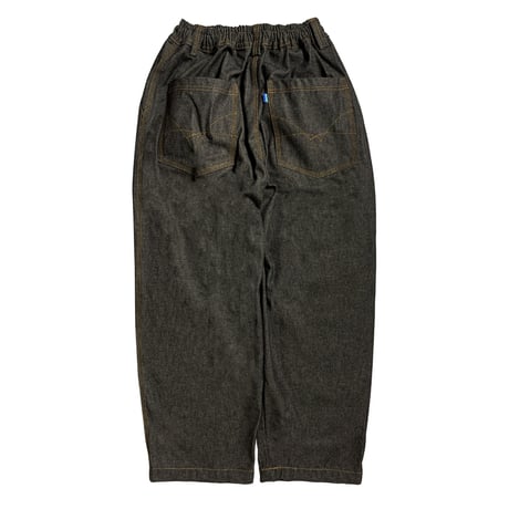 TELEVISI STAR "VX1 BAGGY OG PANTS GOLD STICHING" (RAW DENIM BLACK) M