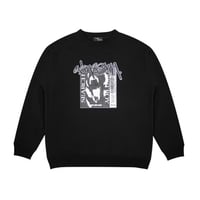 TIME SCAN "SEARCH & DESTROY CREWNECK" (Black) M