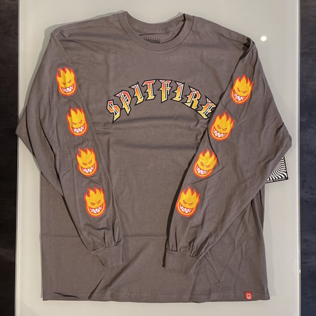 "SPITFIRE"L/S TEE (charcoal) XL