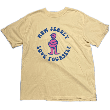 NJ Skate shop  "Love Yourself" (CREAM) XL