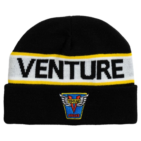 VENTURE "Emblem Cuff Beanie" (Black)