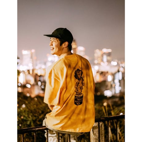 COCKROACH "G BASTER TEE" (SMOKEY YELLOW) M