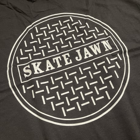 SKATE JAWN"Sewer Cap Tee" (BLACK) XL