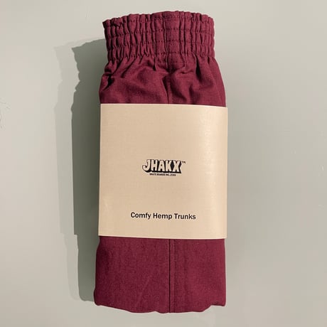 JHAKX "Comfy Hemp Trunks" Winter 2025 (Wine Red) M