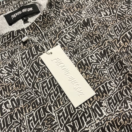 FUCKING AWESOME "BURNT STICKER STAMP TEE" L