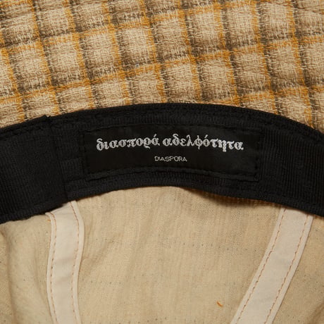 DIASPORA "Panama Plaid Hat" (Beige)