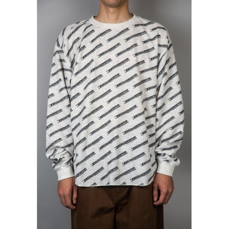 DIASPORA"All-Over Thermal L/S Top (Gray) XL