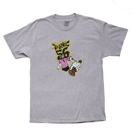 BRONZE 56K  "DRUM AND ASS TEE" (H.GREY) XL