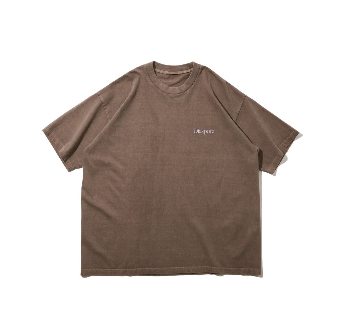 トップス DIASPORA Dyed Magic Circle Tee Brown DIASPORA 