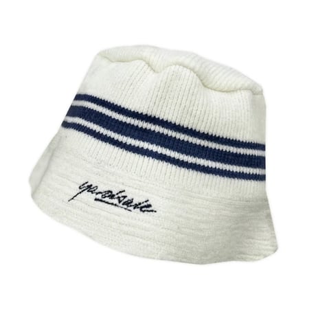 YARDSALE "CHENILLE BUCKET HAT" (WHITE)