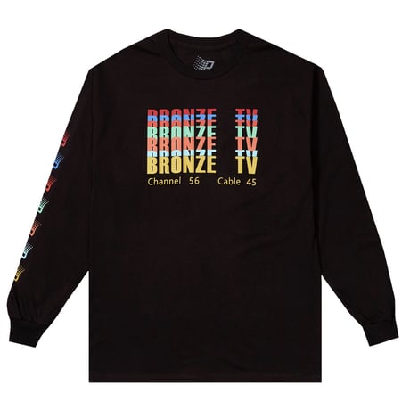 BRONZE 56K "BRONZE TV LONGSLEEVE"(black)XL
