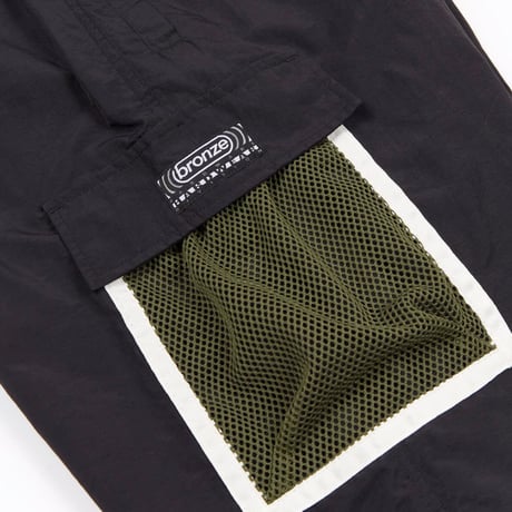 BRONZE 56K "MESH CARGO SHORTS" (Black) L