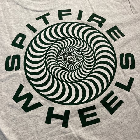 SPITFIRE "Classic 87 Swirl Flame Tee" (Ash/Dark Green) L