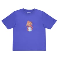 YARDSALE"WORLD ORDER TEE" (INDIGO)XL