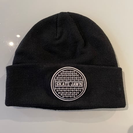 SKATE JAWN "Sewer Cap Patch Beanie" (Black)