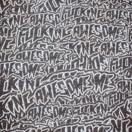 FUCKING AWESOME "BURNT STICKER STAMP TEE" L