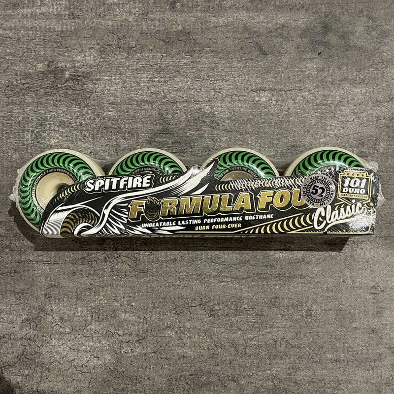 新品未開封 SPITFIRE F4 Classic 52mm 101duro SPITFIRE FORMULA FOUR CLASSIC 101DURO 52MM GREEN