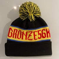BRONZE 56K  "POOF BALL BEANIE" BLACK