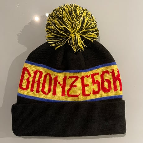 BRONZE 56K  "POOF BALL BEANIE" BLACK
