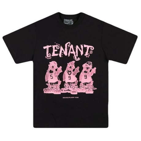 TENANT NY "Penguins Tee" (Black) M