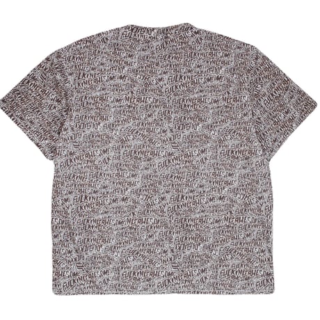 FUCKING AWESOME "BURNT STICKER STAMP TEE" L