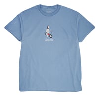 FUCKING AWESOME "BIKE GIRL TEE" (STONE BLUE) L