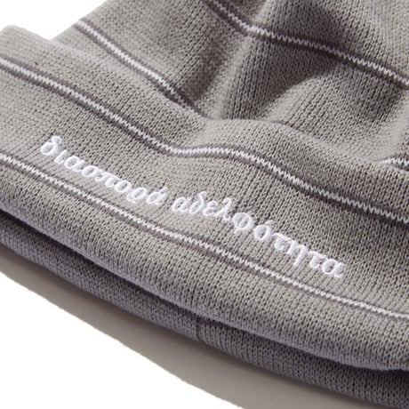 DIASPORA"Striped Beanie" (Gray)