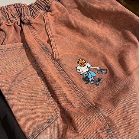 TELEVISI STAR "BAGGY OG PANTS SUNFLOWERS (SOFT BRICK) M