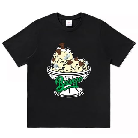 BRONZE 56K × ICECREAM "56000 FLAVORS TEE" (Black) M