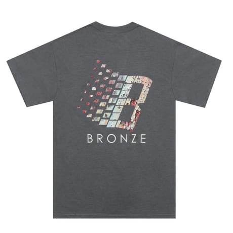BRONZE 56K "LOGO RUST TEE" (CHARCOAL) L