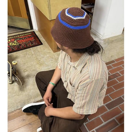 JHAKX "Cotton Bucket Hat's"brown