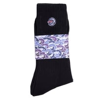 CLASSIC GRIP "TONY EMBROIDERED SOCKS" (Black)