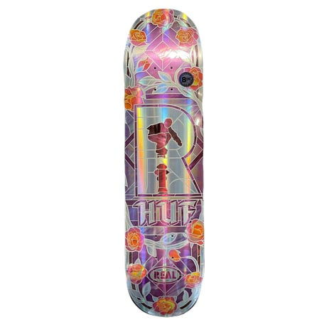 REAL SKATEBOARDS "Huf Holographic Rainbow Cathedral" デッキ 8.06inch