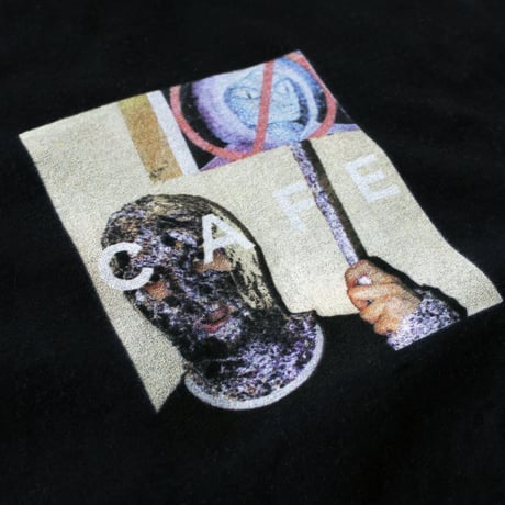 SKATEBOARD CAFE"Urban Shapeshifting Reptilian Tee "(BLACK) XL