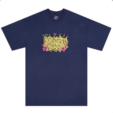 BRONZE 56K  "FLORAL BURNER TEE"navy