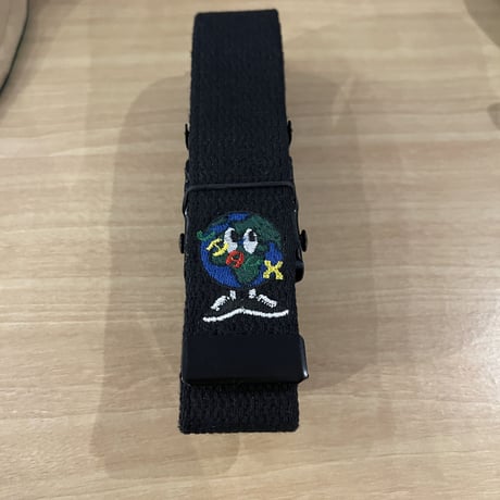 JHAKX belt "We live Here" BLACK
