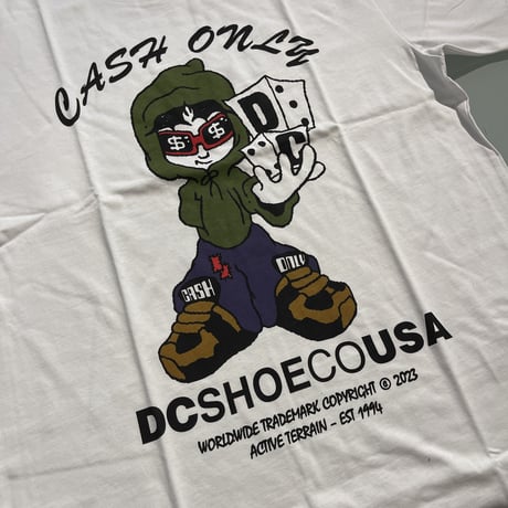 "DC × CASH ONLY TEE" (WHITE) XL