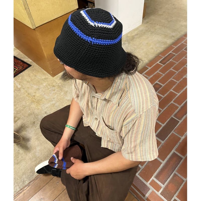 帽子 JHAKX COTTON BUCKET HAT - BLACK JHAKX 