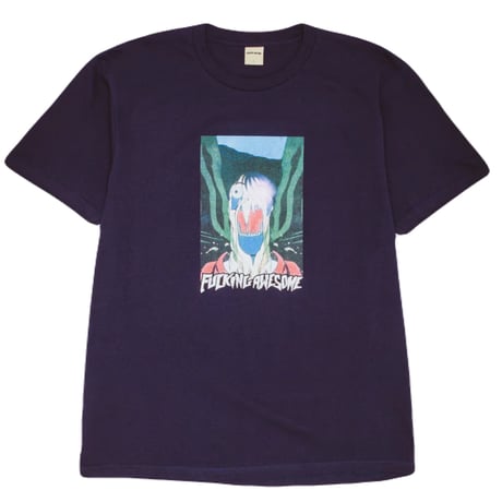 FUCKING AWESOME "SHINJUKU TEE" (Navy) L