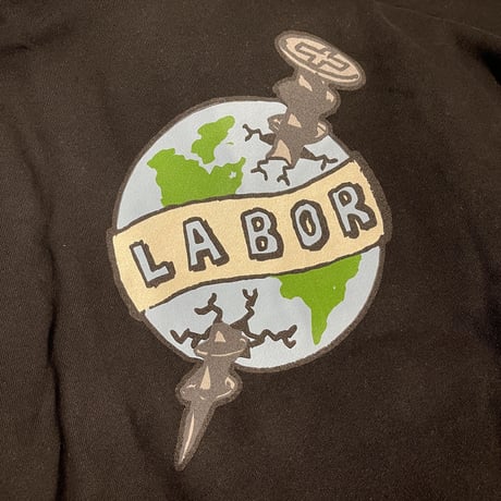 LABOR" SCREWROLD HOODIE"(black) XL