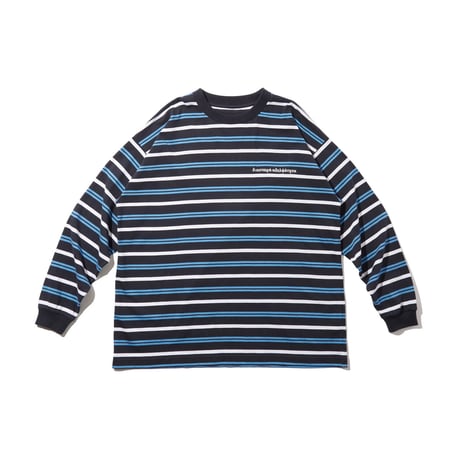 DIASPORA "Stripe L/S Top" (Navy) XL