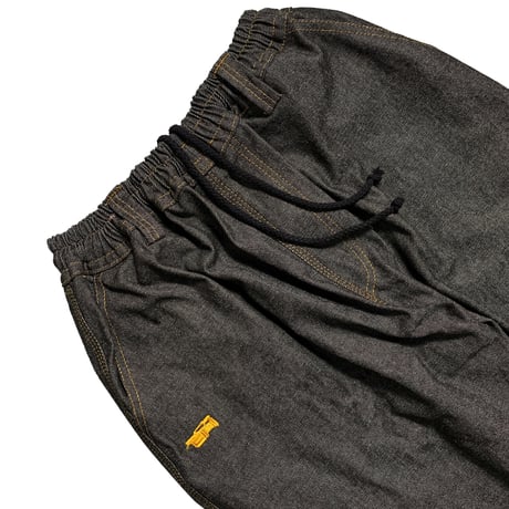 TELEVISI STAR "VX1 BAGGY OG PANTS GOLD STICHING" (RAW DENIM BLACK) M