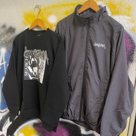 TIME SCAN "SCRIPT WINDBREAKER" (Dark Grey) M