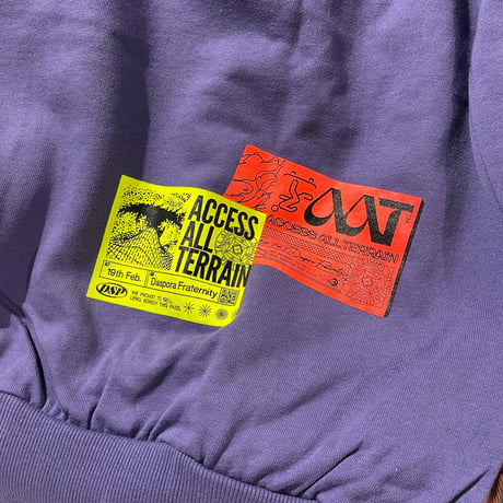 DIASPORA "ATT Hooded Sweatshirt" (Smoke Purple) L