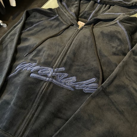 YARDSALE "VELOUR STITCH HOOD" (Black) L