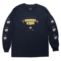 BRONZE 56K  "DONT TOUCH THAT FUCKING DIAL LONGSLEEVE " (NAVY) XL