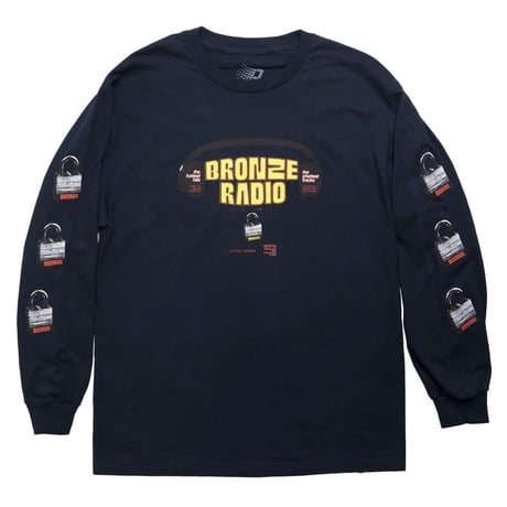 BRONZE 56K  "DONT TOUCH THAT FUCKING DIAL LONGSLEEVE " (NAVY) XL